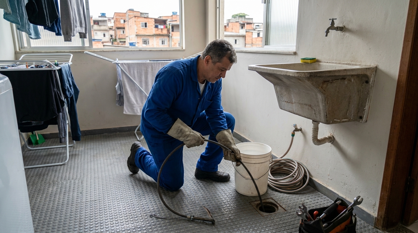 Desentupimento de Ralos Externos no Pau da Lima, Salvador‑BA